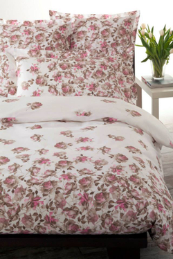 Постельное белье 1.5 спальное Mirabello Ombre di Rose розовое Италия