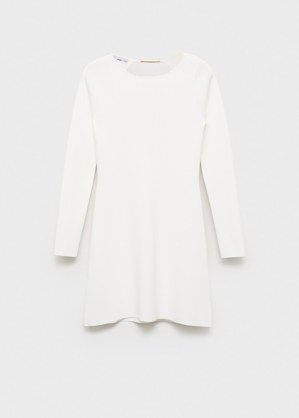 Трикотажное платье с открытой спиной