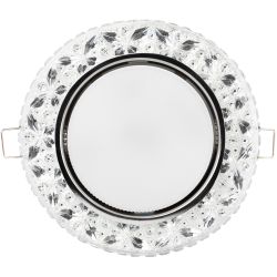 Светильник встраиваемый cо светодиодной подсветкой ЭРА DK LD25 SL/WH под лампу GX53 прозрачный