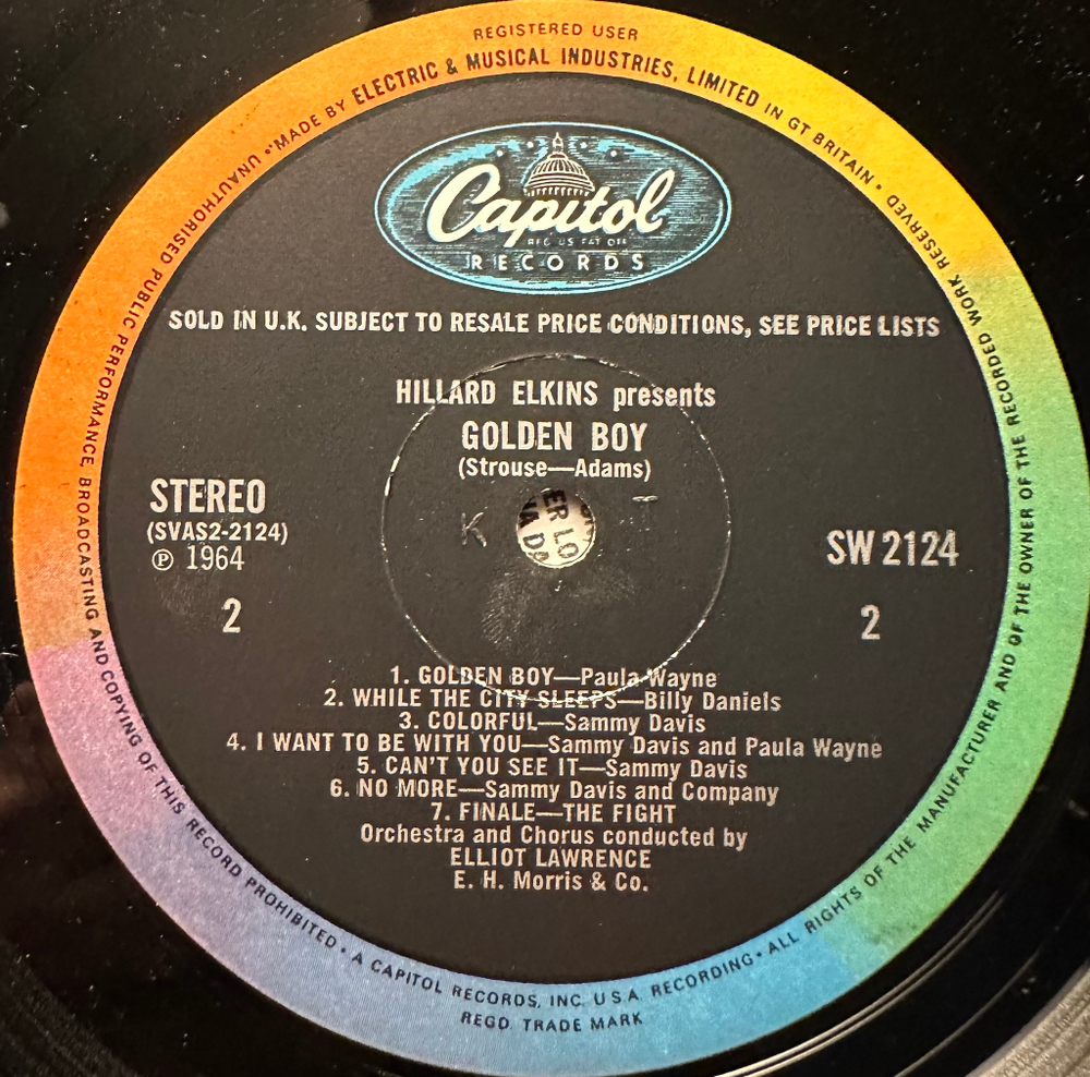 Sammy Davis-Golden Boy (Англия 1964г.)