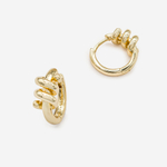 Швензы-кольца "Пружинка" 15*7мм, позолота