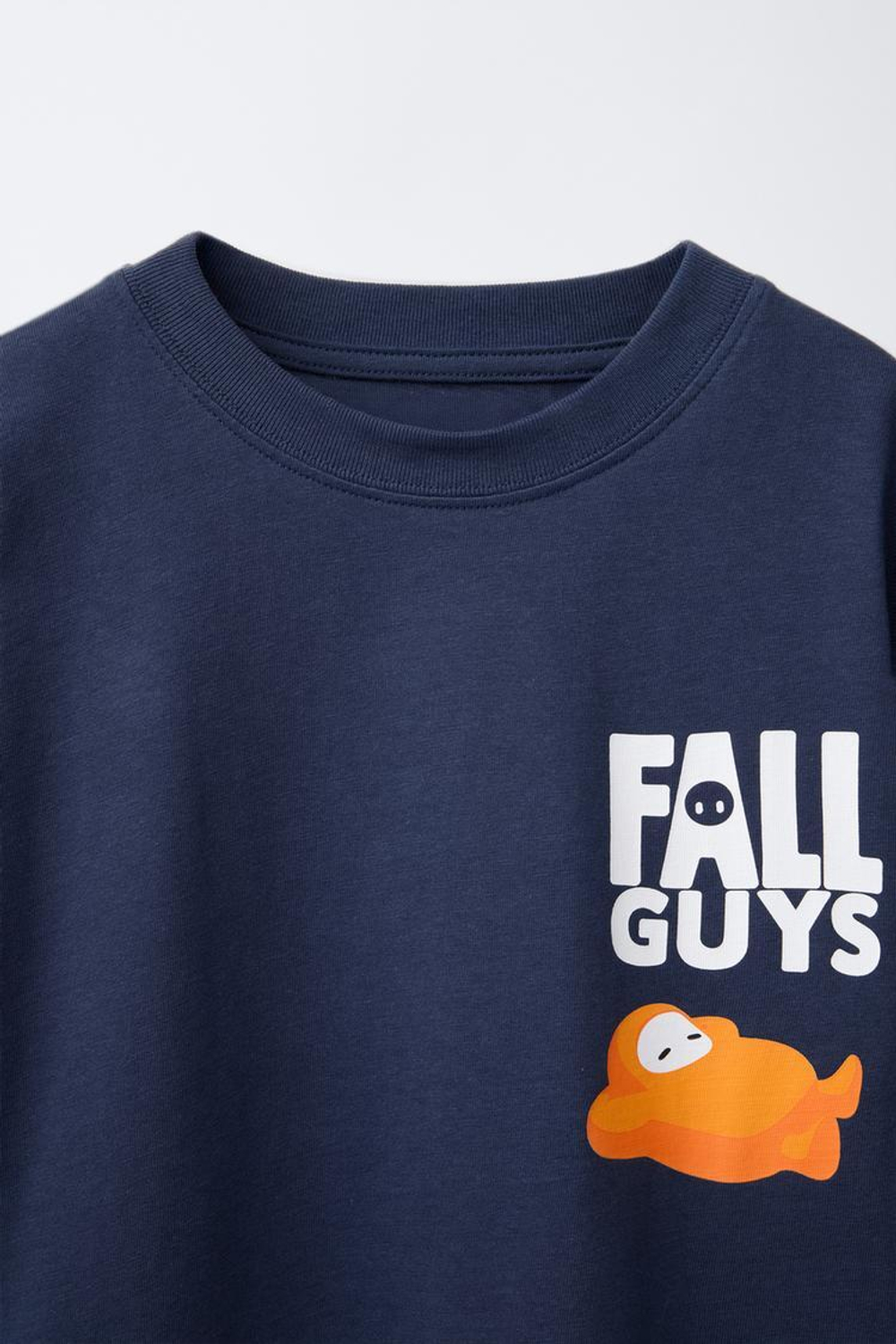 ZARA ФУТБОЛКА С ПРИНТОМ FALL GUYS ©, СИНИЙ