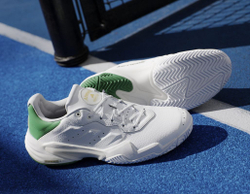 Теннисные кроссовки Adidas Barricade 13 M Leather - white/cloud white/cloud white