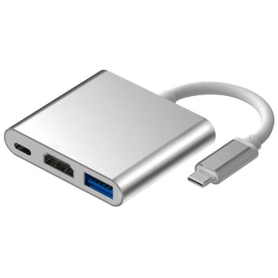 Переходник USB Type-C на HDMI 4K + USB 3.0 + PD 65W