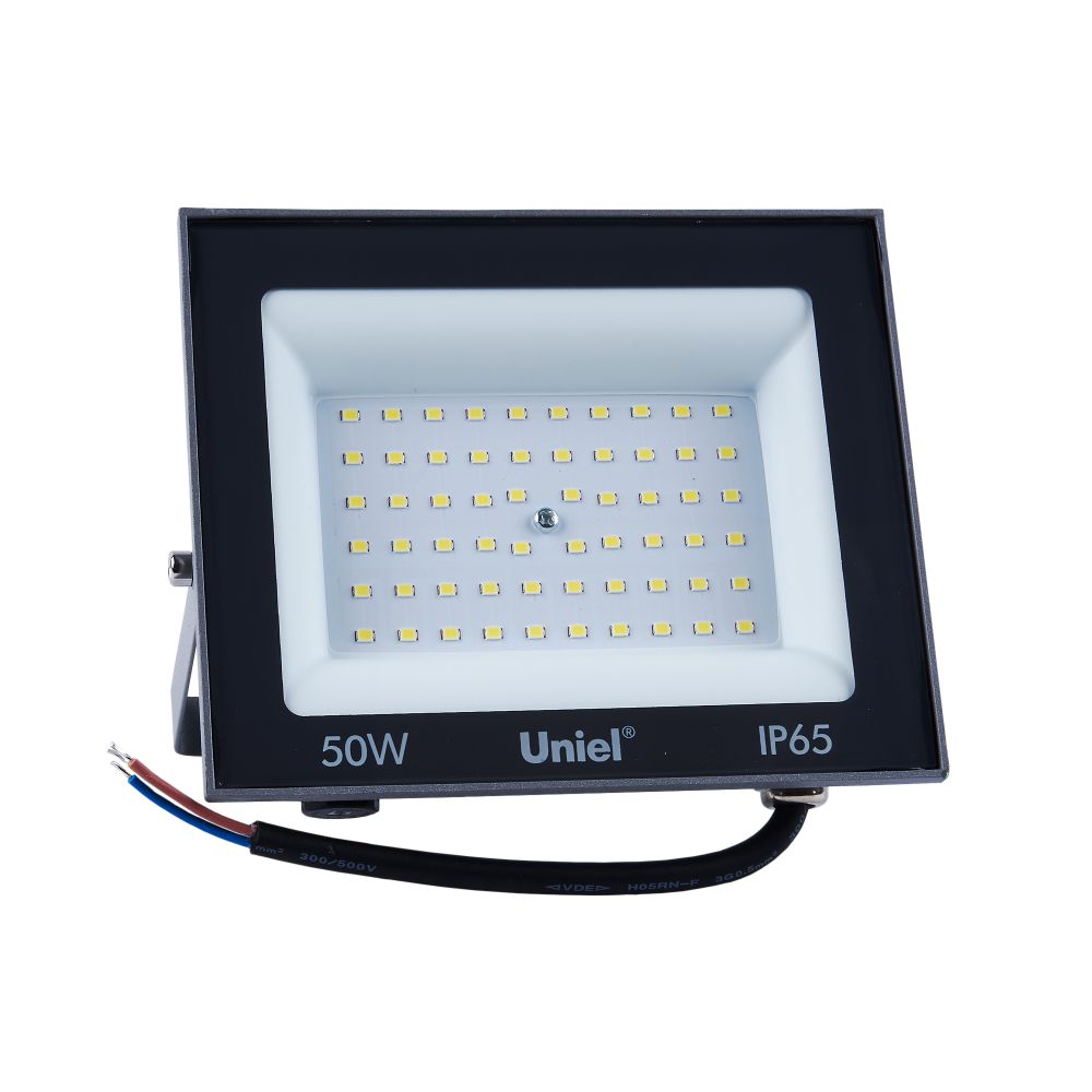 ULF-F23-50W-6500K IP65 160-240V GREY Прожектор светодиодный. Дневной свет 6500K. Корпус серый. TM Uniel