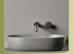 Умывальник чаша накладная овальная (цвет Антрацит Матовый) Element 600x415x135мм