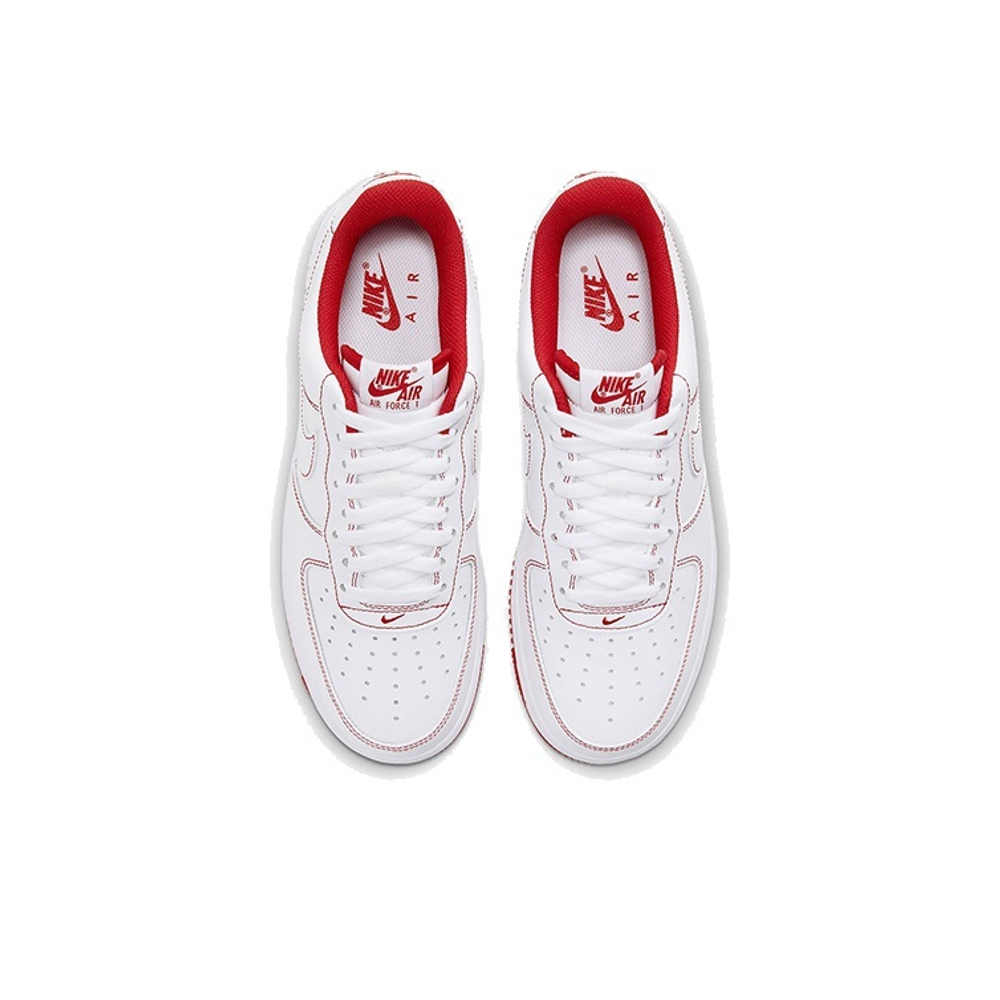 Кроссовки Nike Air Force 1 Low Contrast Stitch - White University Red