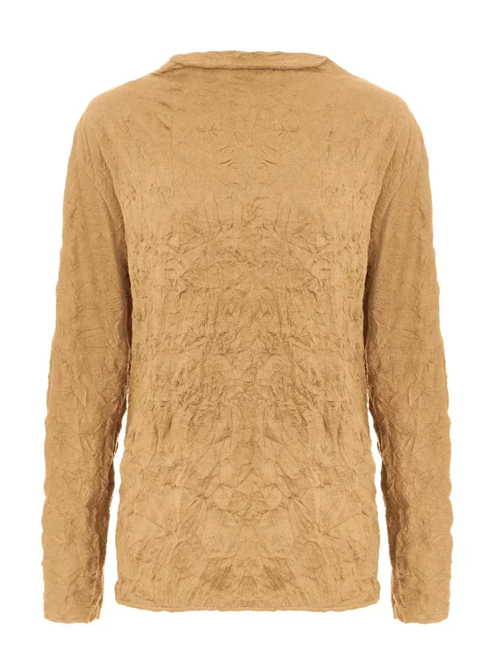 Лонгслив из итальянского трикотажа золотистый