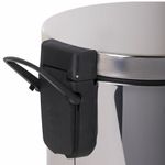 Ведро мусорное с педалью 12 литров "Classic Plus", ЗЕРКАЛЬНОЕ, нержавеющая сталь, со съемным внутренним ведром, LAIMA, ТУРЦИЯ, 608113