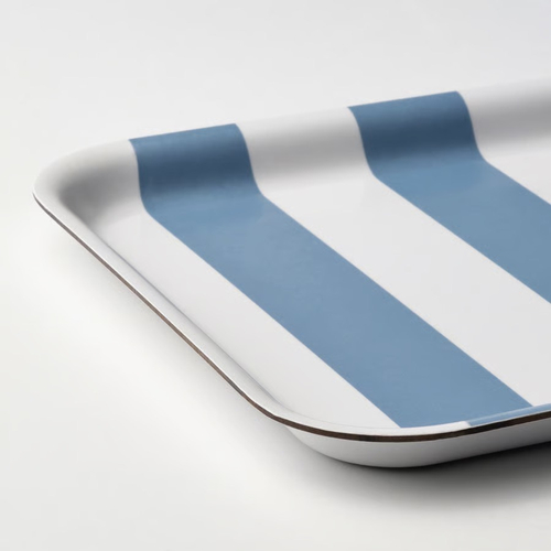 СОЛДАТФИСК SOLDATFISK Поднос 20х28 см, полоска/белый/синий