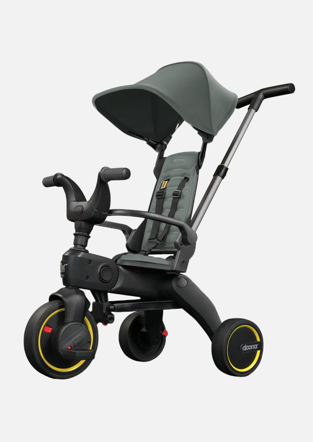Doona Складной трехколесный велосипед Liki Trike S1, Slate Green (Forest Grey)