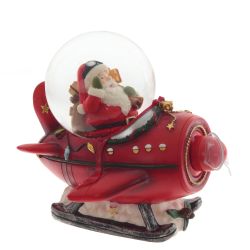 GAEM Фигурка декор в стекл шаре "Дед Мороз" (движ с подсвет, ААх2 н/п), D 8 см, L15 W12 H14 см
