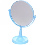 Зеркало настольное на ножке «Beauty», матовое, круг, микс 3 цв, 25,5см, d-15см
