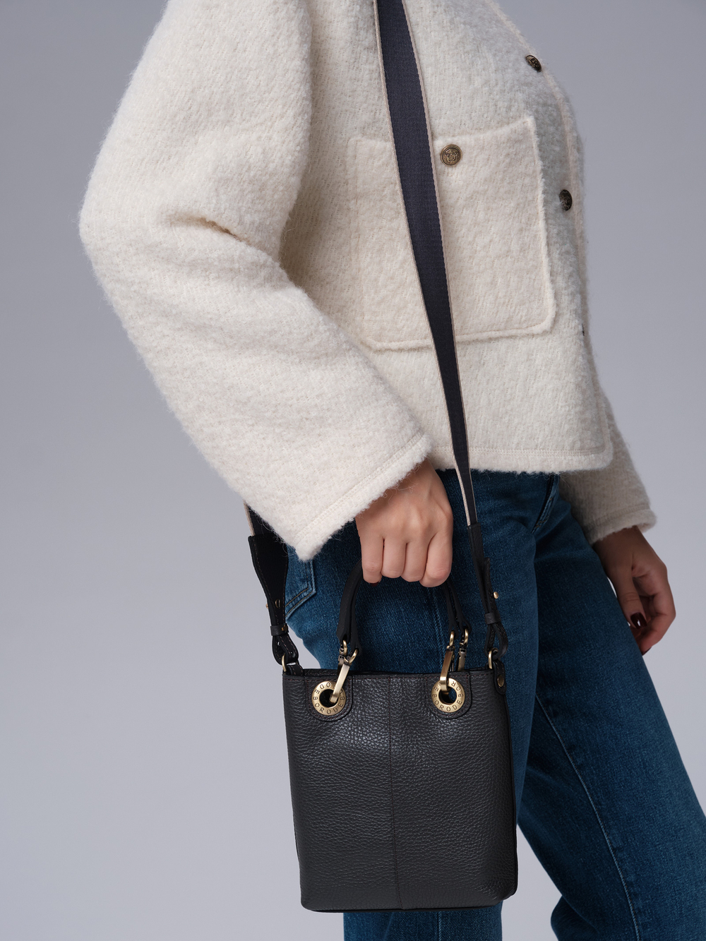 Сумка кожаная кросс-боди Deboro 30347 темный лес