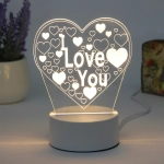 Светильник ночник «3D-Невероятные чувства» на пластиковой подставке, с включателем USB