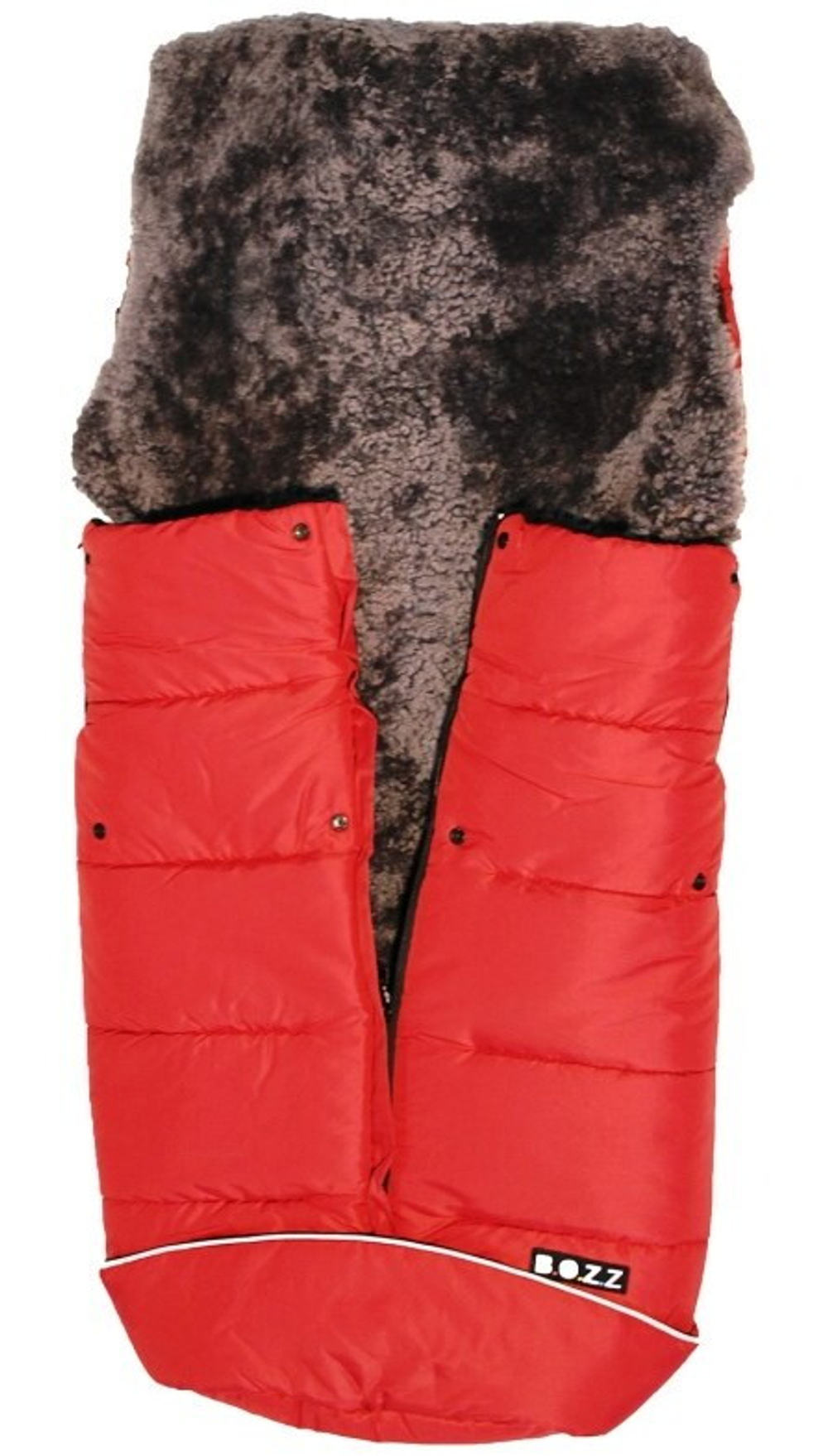 Конверт Bozz из стриженой овчины синий\натуральный