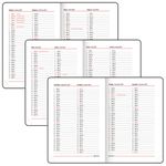 Ежедневник датированный 2023 А5 138x213 мм BRAUBERG Foliage, под кожу, розовый, 114101