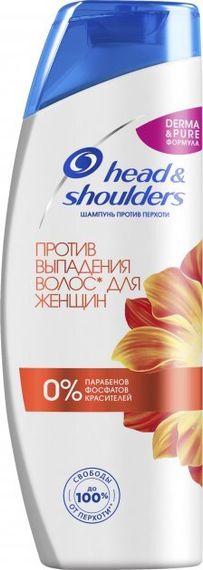 Şampun \ Шампунь против перхоти Head &amp; Shoulders Против выпадения волос для женщин 400 мл