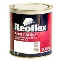 Reoflex Эмаль акриловая 4+1 белая 0,8 кг 040