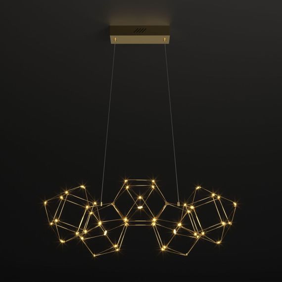 Подвесной светодиодный светильник Eurosvet Uma 90168/5 медь