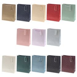 GAEM Пакет подарочный M (бумага 210г/м2, блок 12шт), L26 W12 H32 см, 14в.