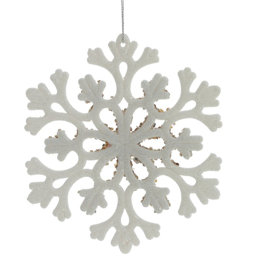 GAEM Украшение новогоднее "Снежинка", L15 W0,4 H15 см