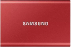 Внешний накопитель SSD 2 Тб Samsung T7 (MU-PC2T0R/WW) USB Type C, красный