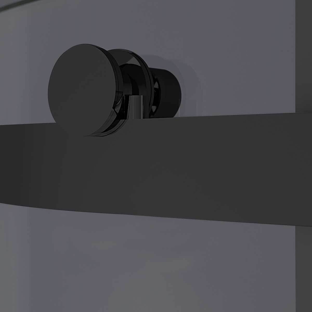 Душевой уголок Como-N VSR-4CN8015CGB, 1500*800, черный, стекло тонированное