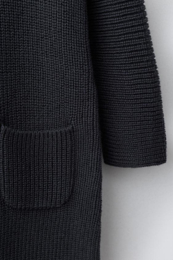 ZARA КОМБИНЕЗОН ИЗ ТРИКОТАЖА С ЖЕМЧУЖИНАМИ, СТАЛЬНОЙ