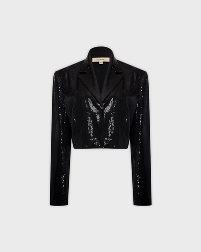 Жакет укороченный из пайеток