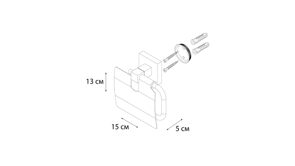 "METRA" Бумагодержатель с крышкой FX-11110
