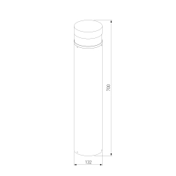 Садово-парковый светильник 1532 TECHNO LED 3000K чёрный 1532 TECHNO LED черный