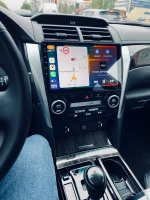 Магнитола Toyota Camry 50 2011-2014 (рамка серебристо-черная 10) - Teyes CC3L на Android 10, 8-ядер, CarPlay, 4G SIM-слот