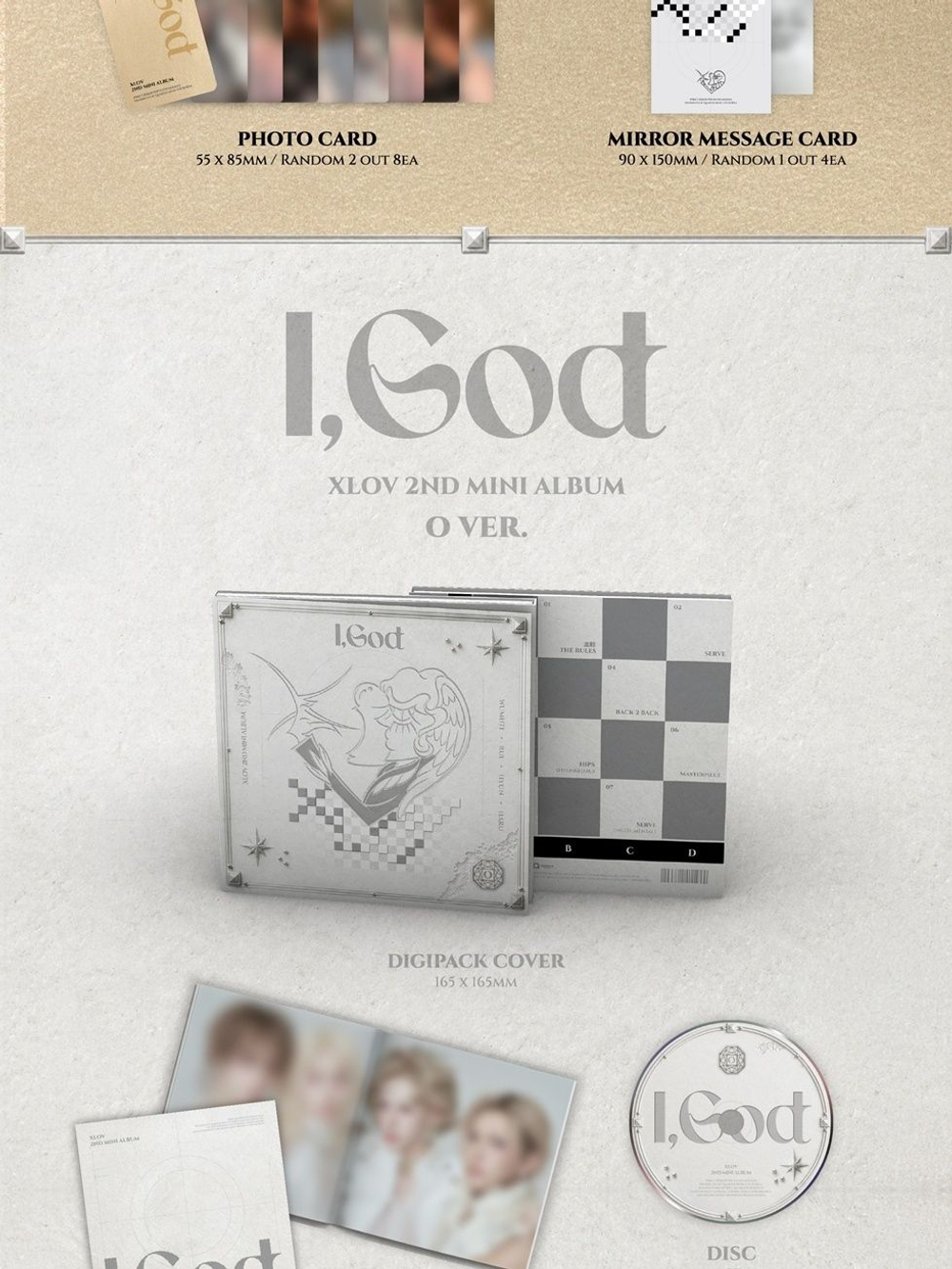 (ПРЕДЗАКАЗ) Альбом XLOV - I,GOD 2nd Mini Album RANDOM Version