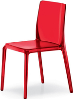 Стул прозрачный Pedrali Blitz, красный