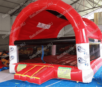 Детский надувной батут "Мячики" с крышей 6*5*4 м