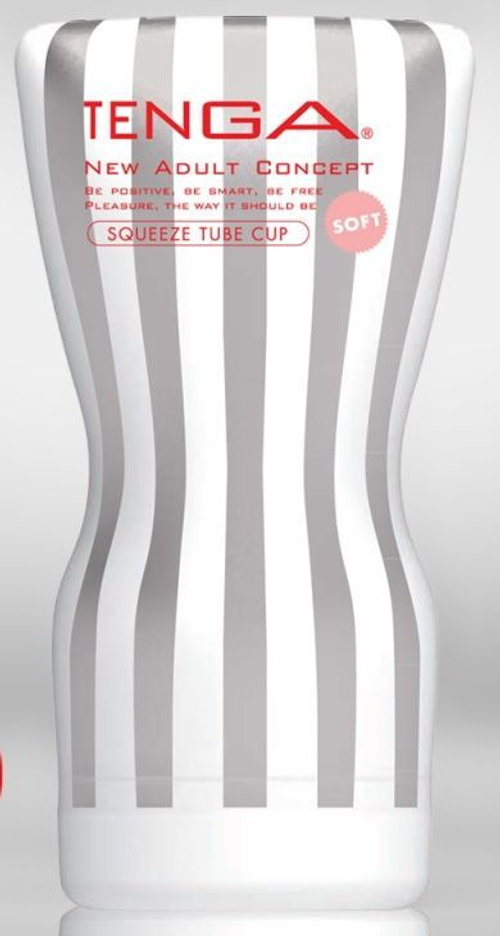 Мастурбатор Tenga Squeeze Tube Cup Soft – мягкий, 15.5 см