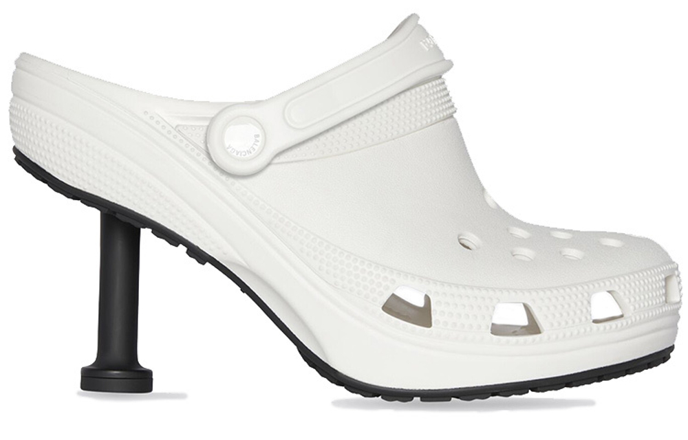 Crocs x Balenciaga Balenciaga Rubber Muller Shoes Fashion Sandals Women's White