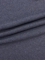 Трикотаж шерстяной Paul&Shark x Loro Piana double темно-синий/голубой