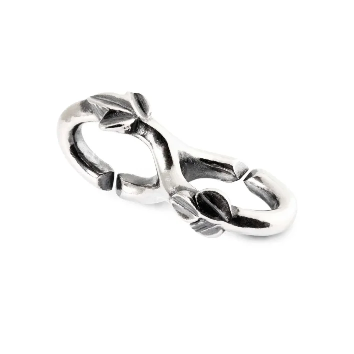 Листья, двойное серебряное звено