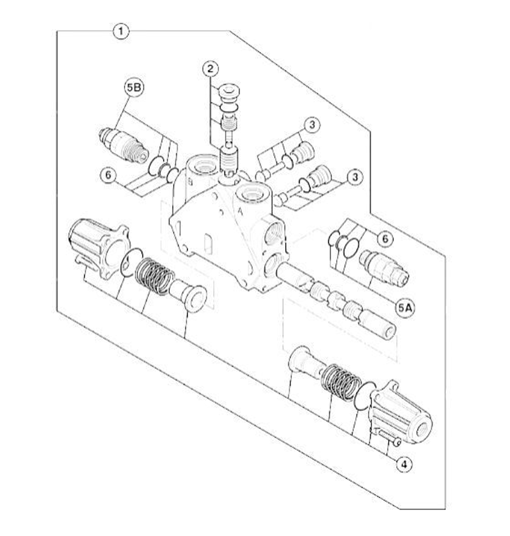 Секция гидрораспределителя JCB 25/221866