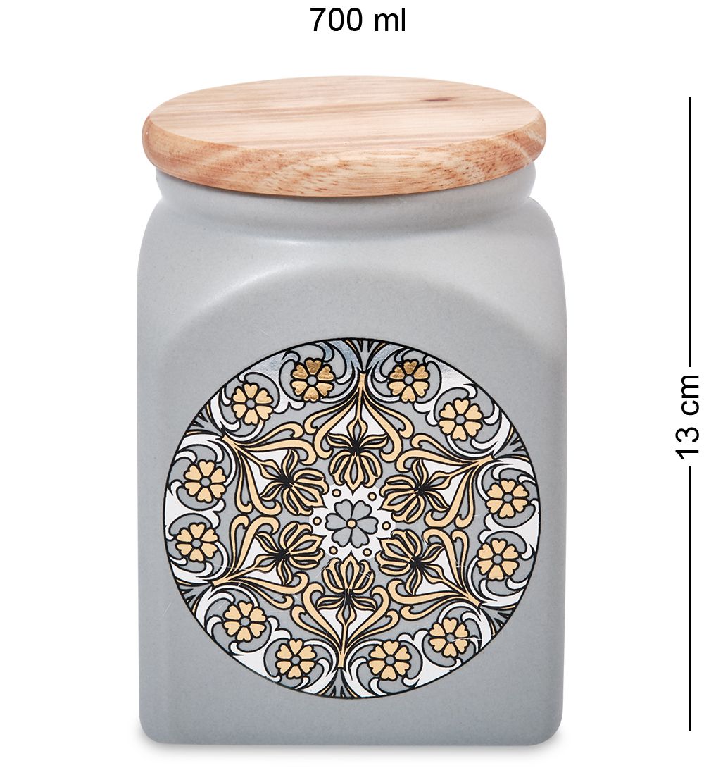 TJ-17/1 Керамическая банка сред. с крышкой