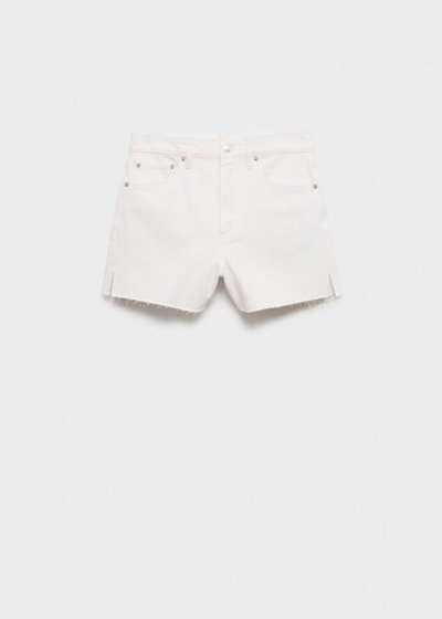 Джинсовые шорты с необработанными кромками