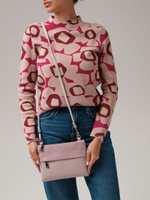 Сумка Deboro 3017 розовая глазурь велюр