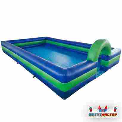 Надувной манеж для детей «Синий лагун», 6×4×1,8 м