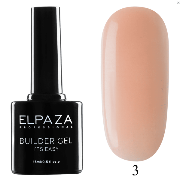 Гель для укрепления двухфазный  Elpaza Builder Gel it’s easy № 03