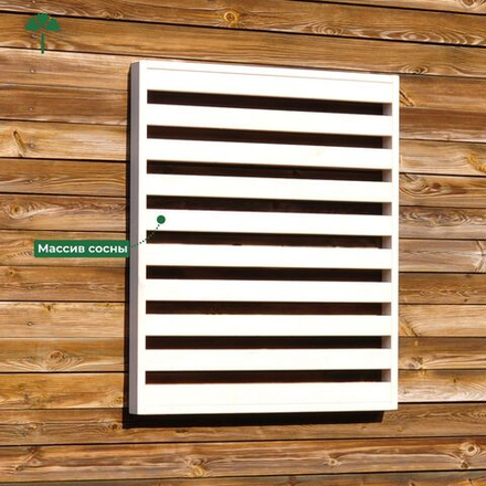 Панель для стен деревянная Эпларо 88х76 см, белая