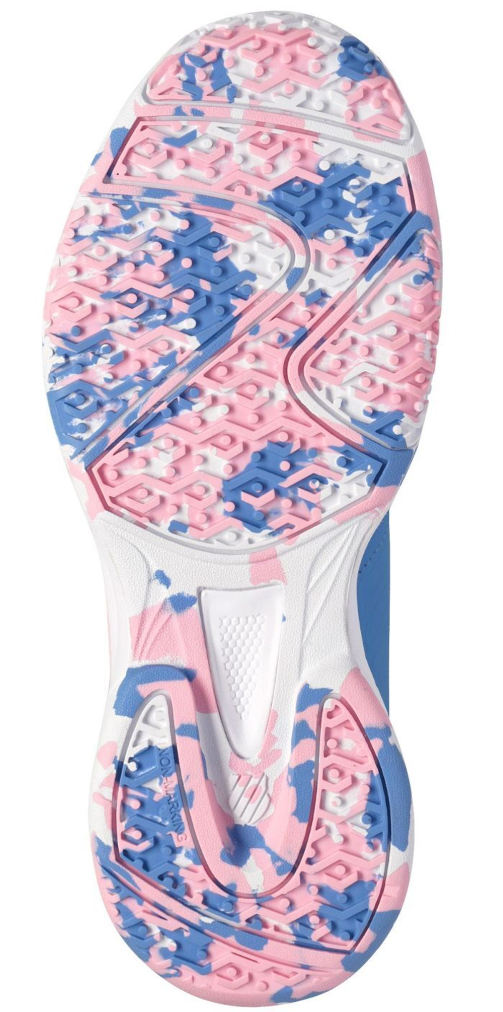 Детские теннисные кроссовки K-Swiss Court Express Omni - silver lake blue/white/orchid pink