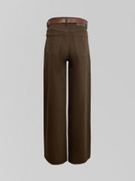 Джинсы Loloblues 18907 однотонные широкие с ремнем в комплекте