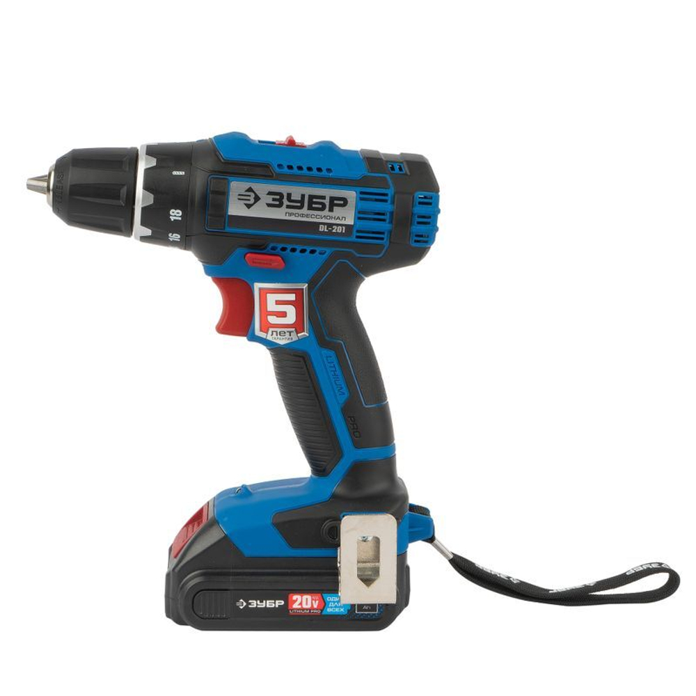 Шуруповерт Зубр DL-201-22 20В 2х2 Ач